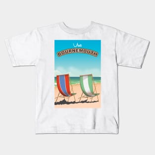 Bournemouth Seaside poster Kids T-Shirt